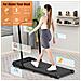 Tapis Roulant Pieghevole Tapis Roulant Elettrico Per Casa E Ufficio 1-8 Km/h Con Telecomando Display Lcd E Corrimano Nero - Foto miniatura 4