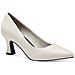Nosca High Heels High Scarpe Con Tacco Sintetico E Tessile Scarpe Donna Bianco Eu 36, 2-22420-42 403 - Foto miniatura 1