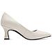 Nosca High Heels High Scarpe Con Tacco Sintetico E Tessile Scarpe Donna Bianco Eu 36, 2-22420-42 403 - Foto miniatura 3