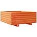 Fioriera Giardino Marrone Cera 60x60x26,5cm Legno Massello Pino - Foto miniatura 1