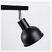 Lampada A Soffitto Elba 2 Nero Sl. 1317 - Soppalco Lampade Da Soffitto Nero 18.5x47x24 Cm - Foto miniatura 4