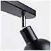 Lampada A Soffitto Elba 2 Nero Sl. 1317 - Soppalco Lampade Da Soffitto Nero 18.5x47x24 Cm - Foto miniatura 7