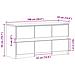 Mobile Porta TV con LED Rovere Fumo 100x34x50 cm in Truciolato - Foto miniatura 3