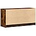 Mobile Porta TV con LED Rovere Fumo 100x34x50 cm in Truciolato - Foto miniatura 5