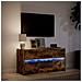 Mobile Porta TV con LED Rovere Fumo 100x34x50 cm in Truciolato - Foto miniatura 9