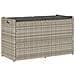Cassapanca Esterno con Cuscino Grigio Chiaro 100 cm Polyrattan - Foto miniatura 1