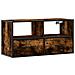 Mobile Tv Rovere Fumo 80x31x39,5 Cm Legno Multistrato E Metallo - Foto miniatura 2