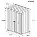 Box In Acciaio Casetta Da Giardino Capanno 174x100cm X H 182cm - 43kg - 1,74mq - Bianco - Foto miniatura 5