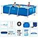 Piscina Fuori Terra - Rettangolo - 300x200x75 Cm - Blu - Include Accessori Coordinati A234 - Foto miniatura 1