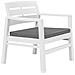 Lusso Casadino -  Set Salotto Da Giardino 3 Pz In Plastica Bianco - Foto miniatura 4