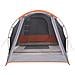 Tenda da Campeggio a Tunnel per 4 Persone Grigia Impermeabile - Foto miniatura 5