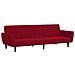 Divano Letto a 2 Posti Rosso Vino in Velluto - Foto miniatura 1