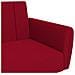 Divano Letto a 2 Posti Rosso Vino in Velluto - Foto miniatura 9