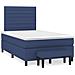 Giroletto a Molle con Materasso Blu 120x190 cm in Tessuto - Foto miniatura 2