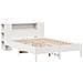 Letto Libreria senza Materasso Bianco 120x200 cm Legno di Pino - Foto miniatura 3