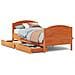 Letto senza Materasso Marrone Cera 90x200 cm Legno di Pino - Foto miniatura 1