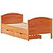 Letto senza Materasso Marrone Cera 90x200 cm Legno di Pino - Foto miniatura 3