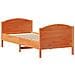 Letto senza Materasso Marrone Cera 90x200 cm Legno di Pino - Foto miniatura 8