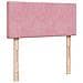 Struttura Letto Pouf con Materasso Rosa 90x200 cm in Velluto - Foto miniatura 8