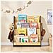 Libreria Montessori Per Bambini Scaffale Portagiochi A 4 Scomparti In Legno Naturale - Foto miniatura 4