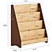 Libreria Montessori Per Bambini Scaffale Portagiochi A 4 Scomparti In Legno Naturale - Foto miniatura 6