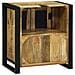 Mobile Lavabo Marrone 55 x 35 x 60 cm Legno massello di mango - Foto miniatura 7