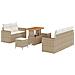 Set Divano da Giardino 8 pcs beige e panna 90 x 55 x 71 cm - Foto miniatura 1