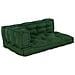 Cuscino per Divano Pallet 3 pcs Verde Tessuto - Foto miniatura 1