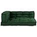 Cuscino per Divano Pallet 3 pcs Verde Tessuto - Foto miniatura 2