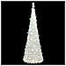 Albero di Natale Artificiale Pop-up con 100 LED Bianco 150 cm - Foto miniatura 2