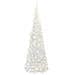 Albero di Natale Artificiale Pop-up con 100 LED Bianco 150 cm - Foto miniatura 5