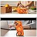 Custodia Arancione Anti-caduta Con Supporto A 360° Compatibile Con Iphone 17 - Foto miniatura 4