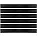 Spazzole per porte a vite 6 pcs Nero 100 cm Lega di alluminio - Foto miniatura 5