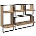 Set mensole da parete 4 pcs Rovere artigianale 65 x 25 x 30 cm - Foto miniatura 1