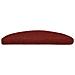 Tappetini per scale autoadesivi 20 pz 56x17x3 cm Bordeaux Rosso Semicircolari - Foto miniatura 3