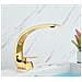 Rubinetto per lavabo da bagno, Blackswan, tipo M174, modello oro, misura 22 cm - Foto miniatura 2