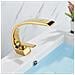 Rubinetto per lavabo da bagno, Blackswan, tipo M174, modello oro, misura 22 cm - Foto miniatura 3