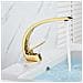 Rubinetto per lavabo da bagno, Blackswan, tipo M174, modello oro, misura 22 cm - Foto miniatura 4