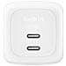 WCH020KQWH Caricabatterie Per Dispositivi Mobili Universale Bianco AC Ricarica Rapida Interno - Foto miniatura 1