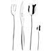 Tulipani Extra Set 24 posate acciaio inox 18/0 nichel free - Servizio per 6 Persone - forchetta, coltello, cucchiaio e cucchiaino - Design che ricordi i fiori tulipani - scatola regalo - Foto miniatura 1