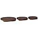 Sgabello per Piante 3 pcs Marrone Legno di Mogano - Foto miniatura 9