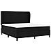 Letto a molle con materasso Nero 180 x 200 cm Tessuto - Foto miniatura 5