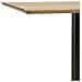 Tavolo Bar Fano In Melamina Naturale Con Base In Metallo Nero 70x70x75 Cm - Foto miniatura 4