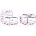 Set di divani da esterno 4 pcs Naturale - Foto miniatura 8