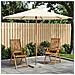 Ombrello da giardino Ø 300 x 248 cm Legno di Eucalipto Massello - Foto miniatura 2