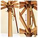 Ombrello da giardino Ø 300 x 248 cm Legno di Eucalipto Massello - Foto miniatura 6