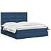 Letto con contenitore e materasso Blu 180 x 200 cm Tessuto - Foto miniatura 3