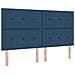 Letto con contenitore e materasso Blu 180 x 200 cm Tessuto - Foto miniatura 4