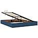 Letto con contenitore e materasso Blu 180 x 200 cm Tessuto - Foto miniatura 5