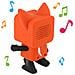 Stereo Bluetooth Dancing Volpe Senza Fili Microfono Kit Mani Libere Musica - Mob - Foto miniatura 2